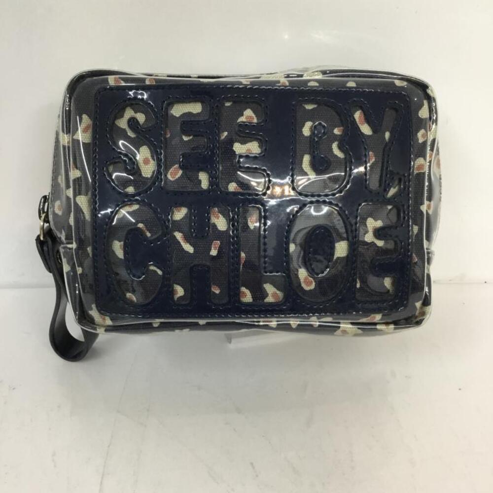 Chloe Pouch Leopard Leather Black